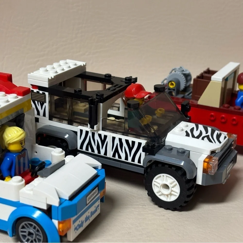 Lot of 3 Lego Vehicles with Figures